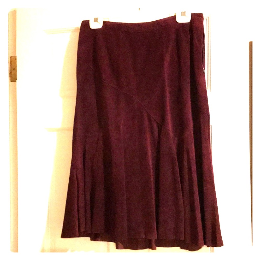 Suede skirt